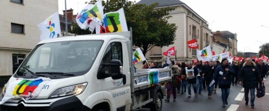 Manifestation du 14/01/2020 à Angers (FSU et FO)